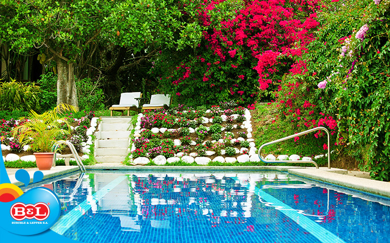 ervas daninhas na piscina
