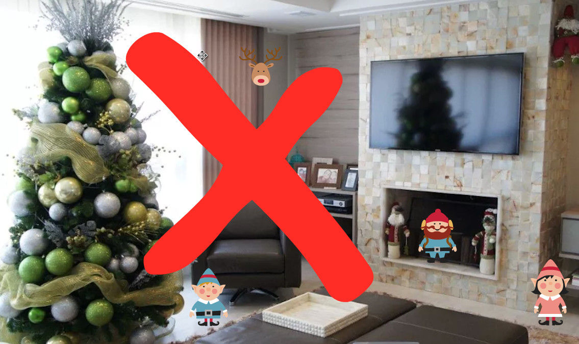 poluição visual decoração natal