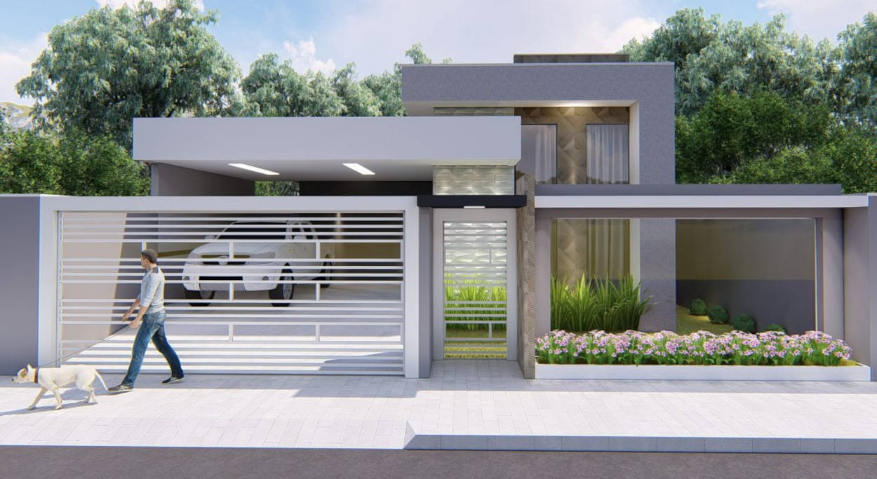 materiais para fachadas de casas