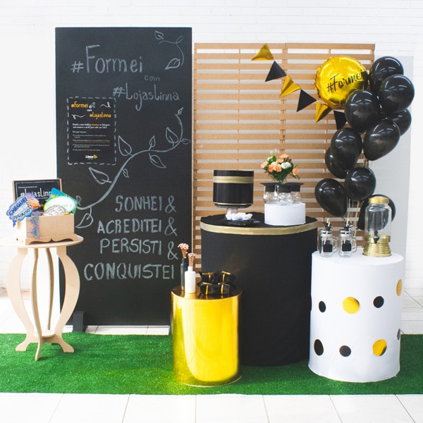 decoração formatura barata e elegante