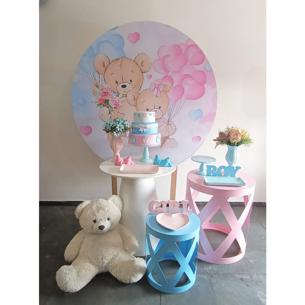 decoração chá revelação com balões