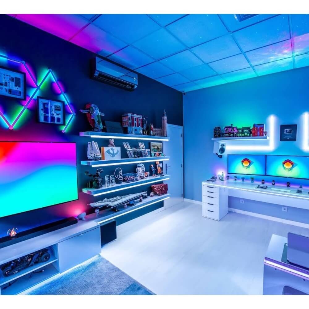 decoração gamer minimalista