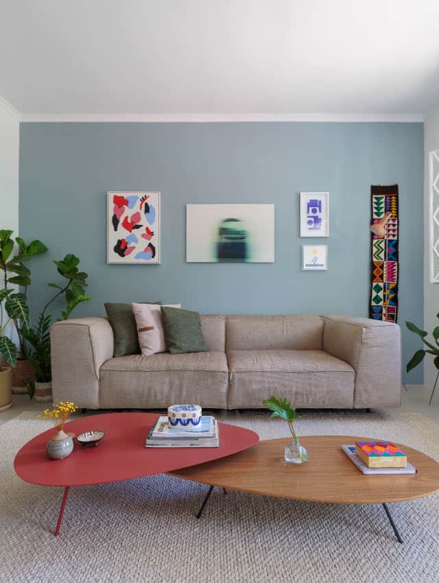 cores que ampliam a sala