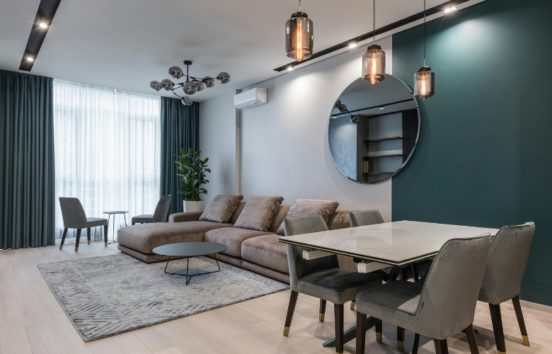 cores para sala aconchegante