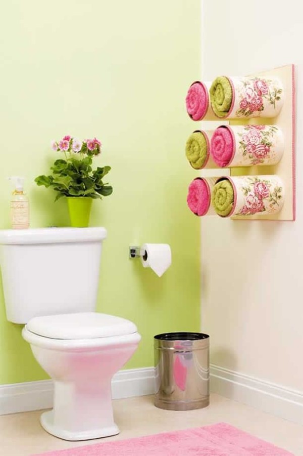 artesanato reciclado para banheiro