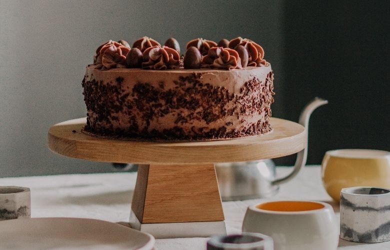 bolos decorados com frutas