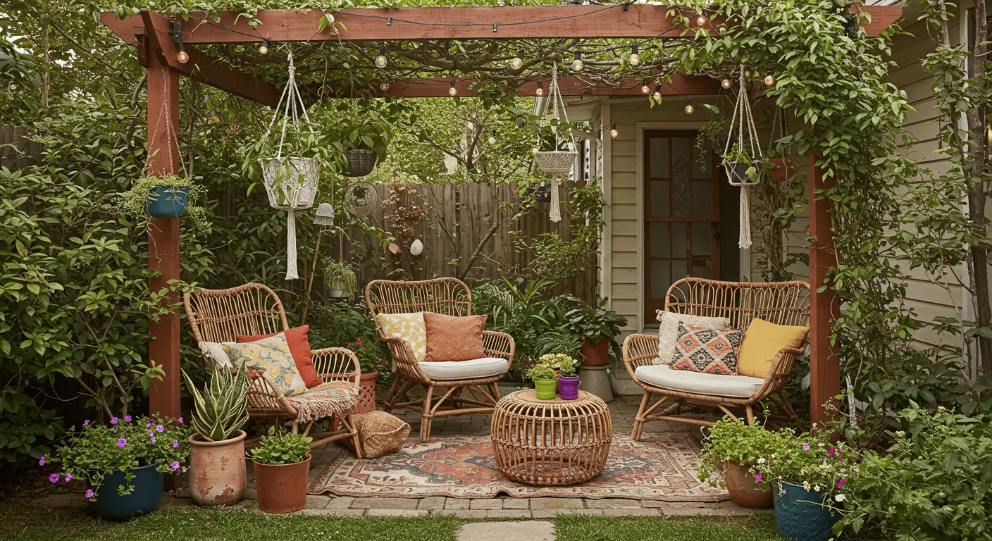 decoração sustentável jardim