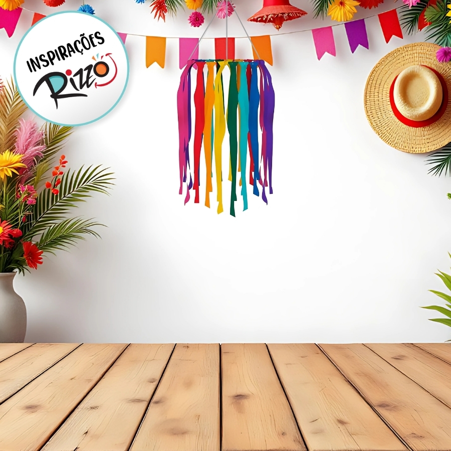 cortina de luzes e TNT para natal