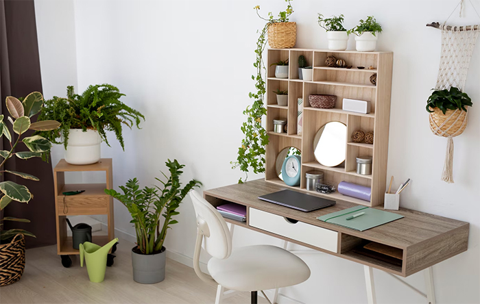 organização de mesa feminina