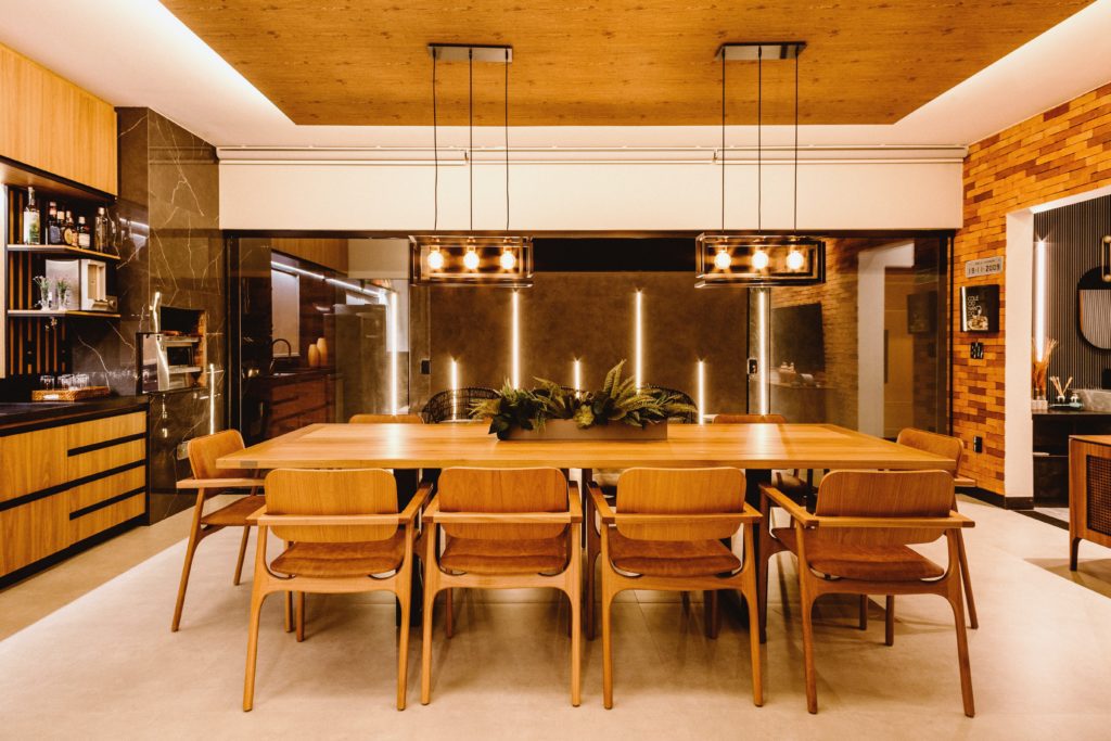 sala de estar e jantar pequena