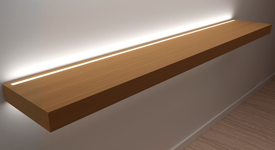 iluminação indireta LED