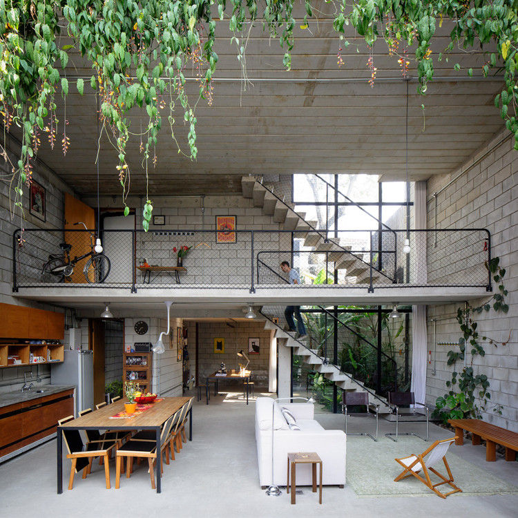 loft moderno com mezanino