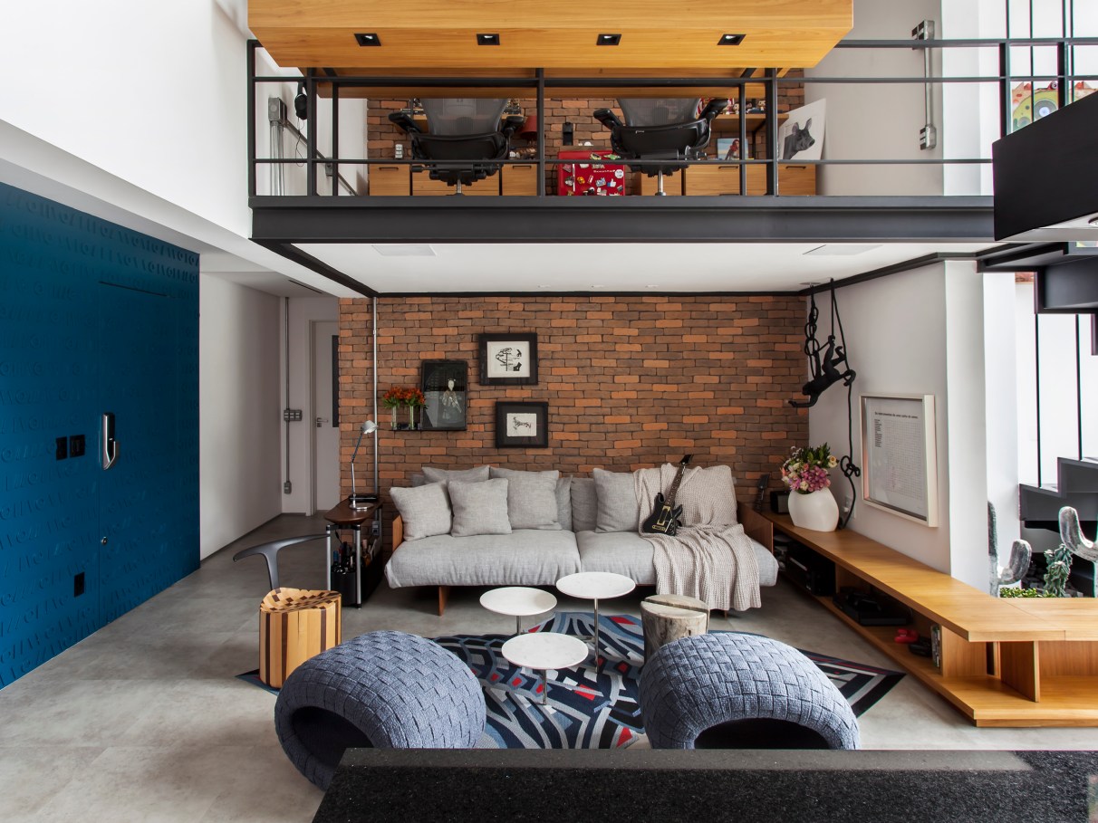 casa compacta com mezanino