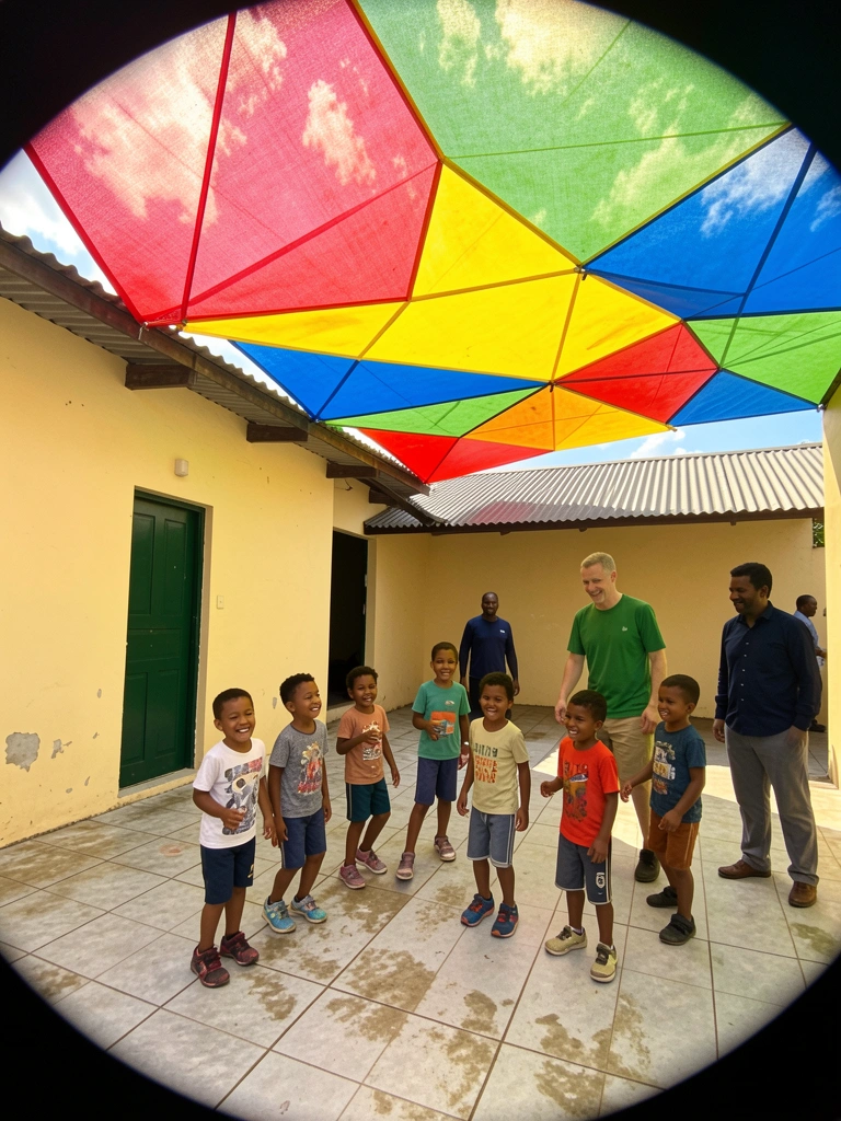 Teto com malha esticada, acabamento liso e luz quente em ambiente decorado