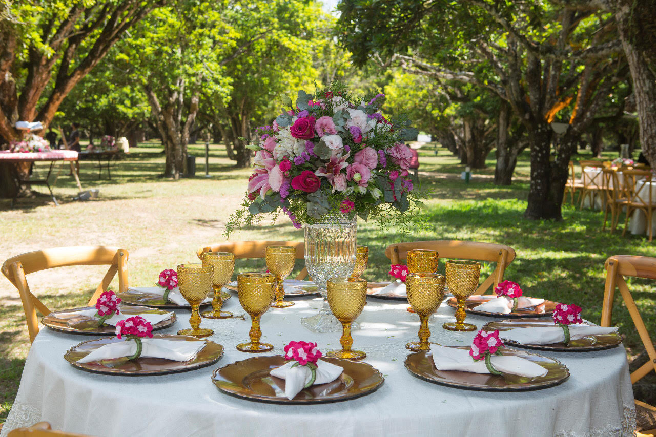 mesa de convidados
