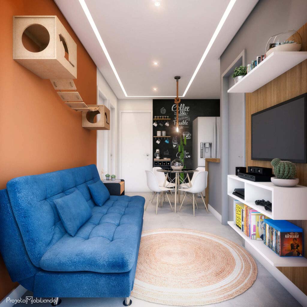 sofá-cama para sala de estar jantar