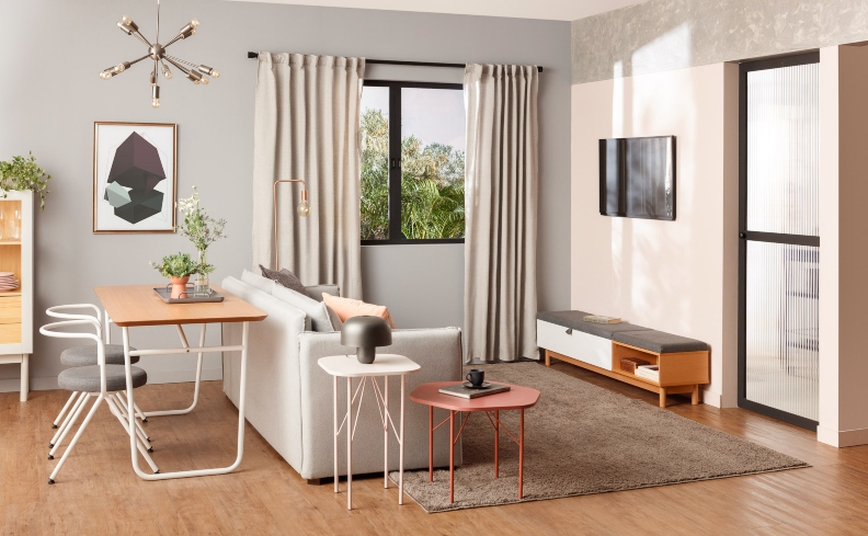 sofá modular 2 lugares