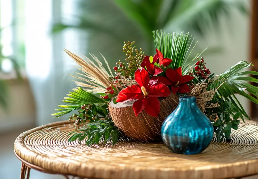 árvore de natal com frutas