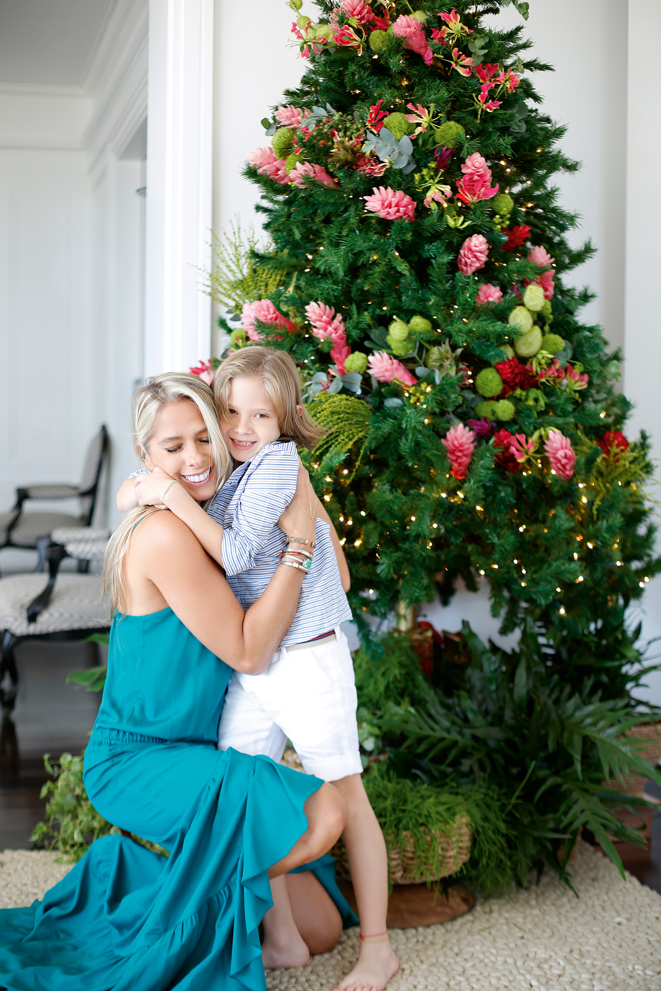 natal com plantas em vez de pinheiro
