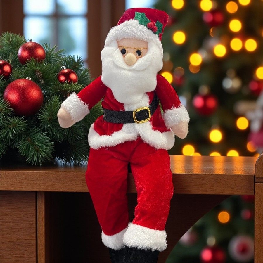 papai noel pernas moles decoracao