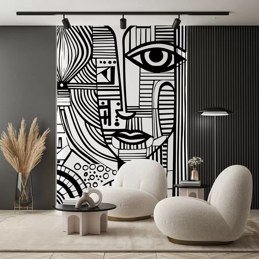 estilo industrial preto e branco