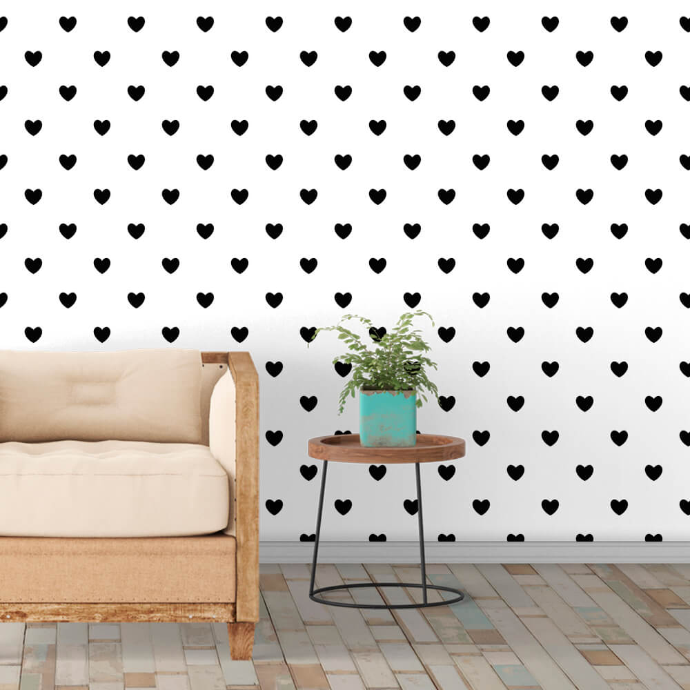papel de parede anos 70 preto e branco