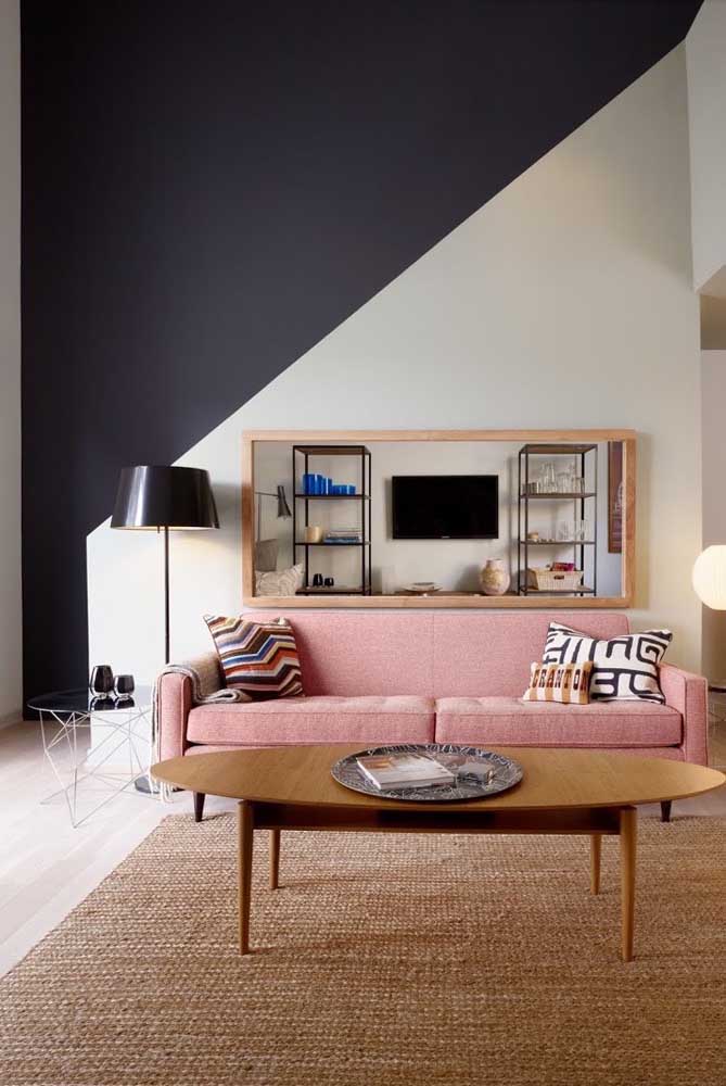cores que combinam com preto e branco na decoração