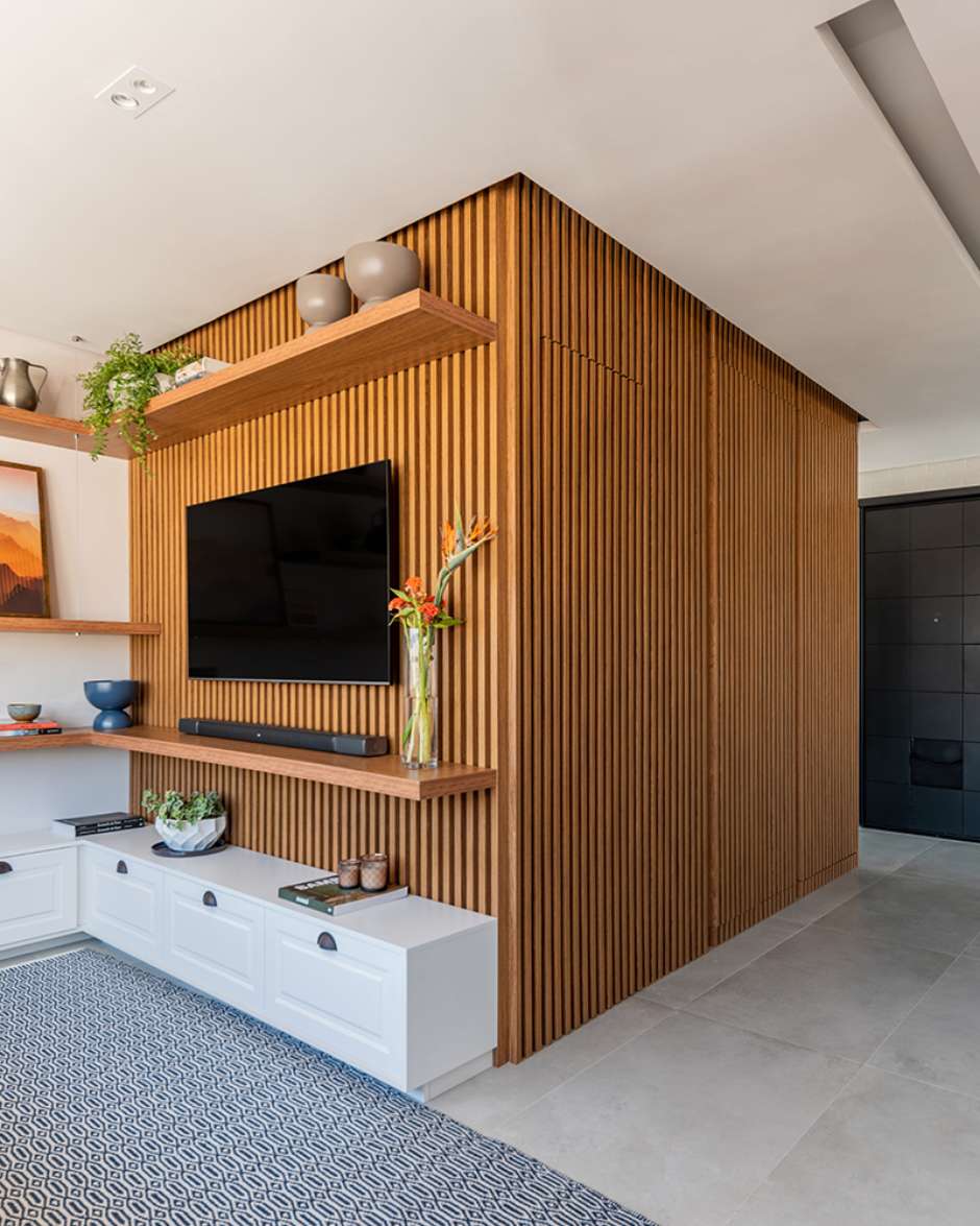 painel ripado para tv