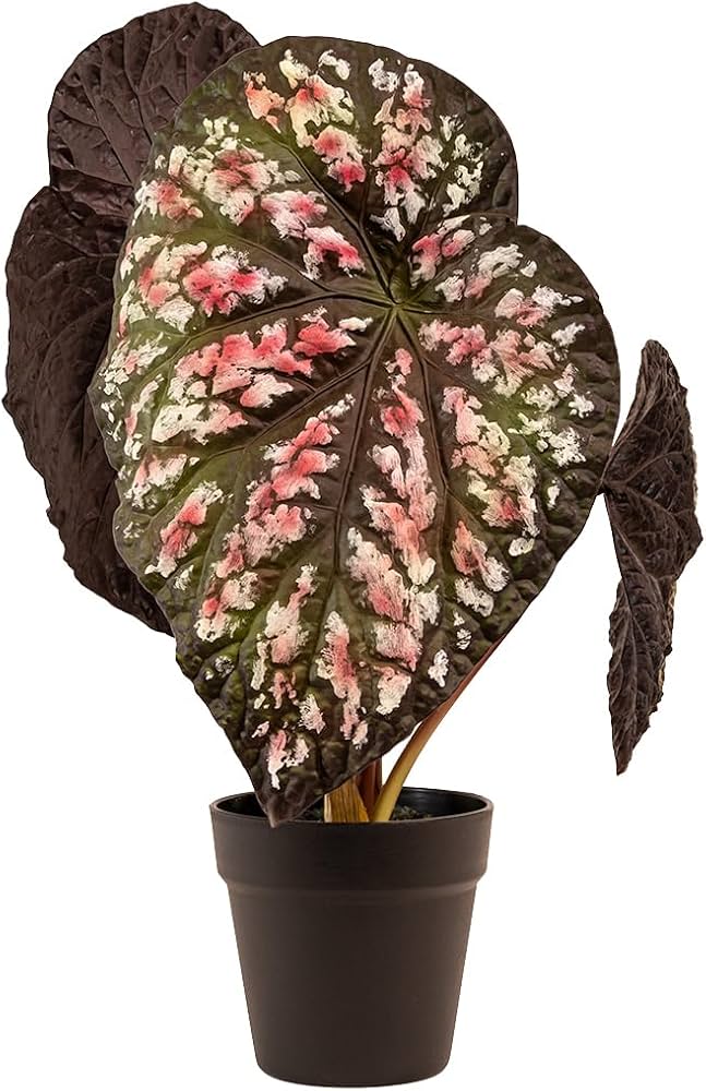 planta com glitter artificial