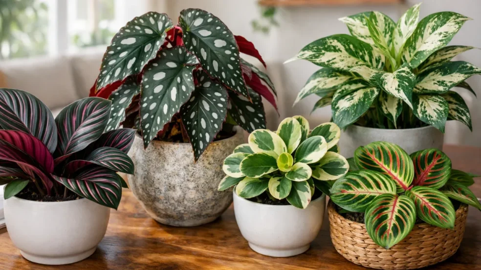 plantas com padrões naturais