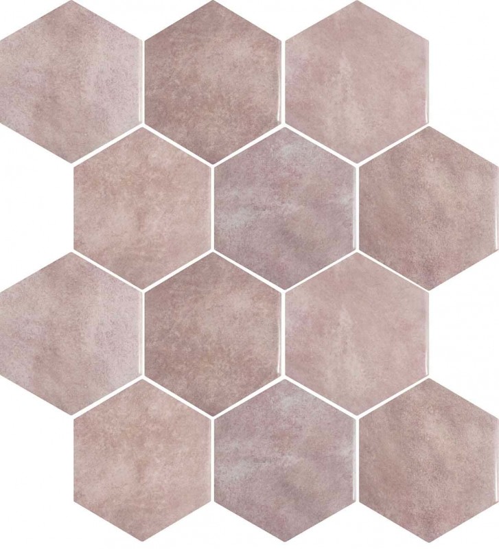 pastilha hexagonal banheiro