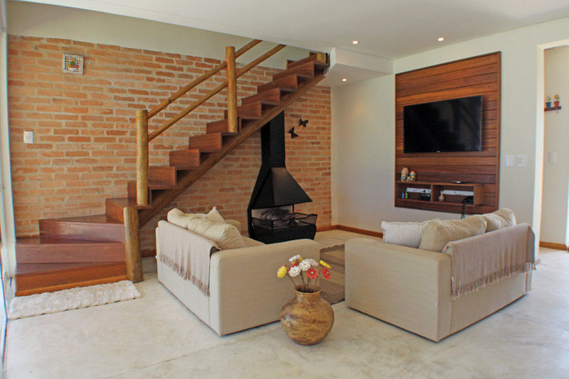 decoração com tijolo à vista