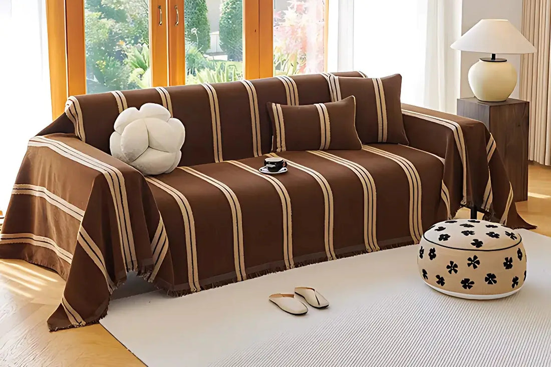 tendências 2026 decoração sofá marrom