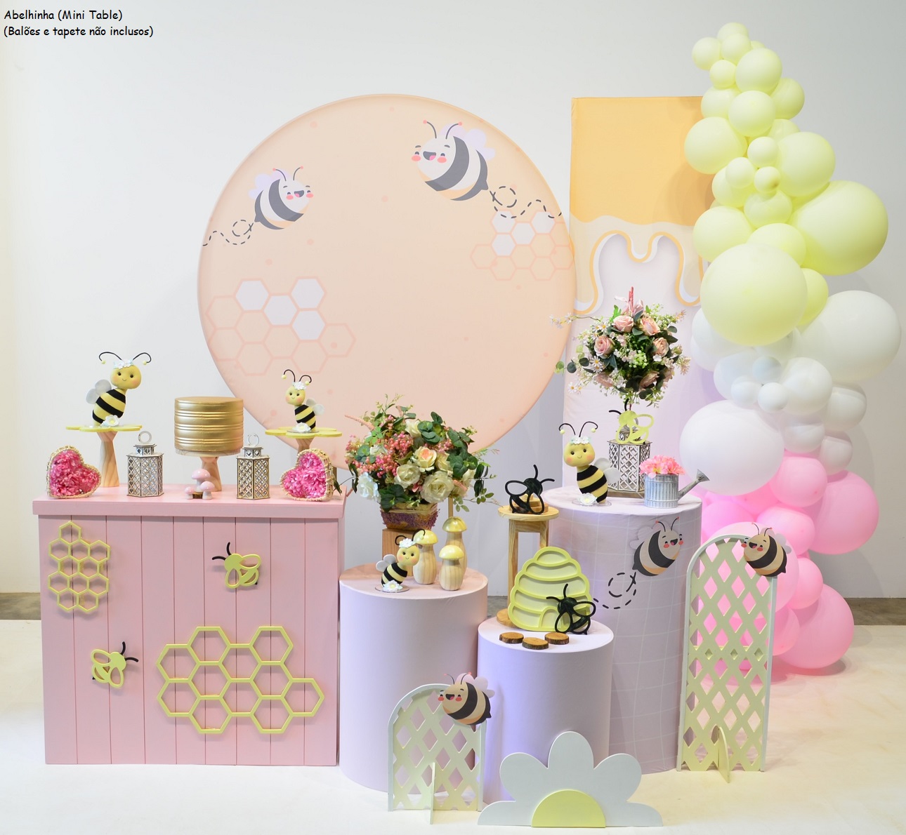 decoração abelhinha e girassol